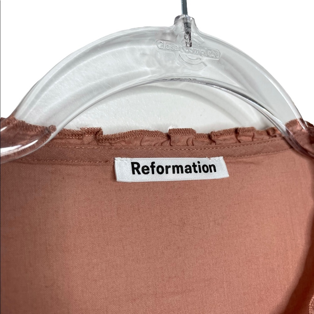 Reformation Rust Blouse - Picture 5 of 6